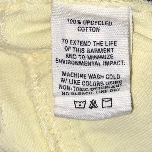 Alex Mill Patrick High-Rise Wide-Leg Yellow Denim Jeans - Picture 7 of 7